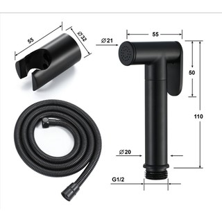 Vòi xịt vệ sinh màu đen MC0110