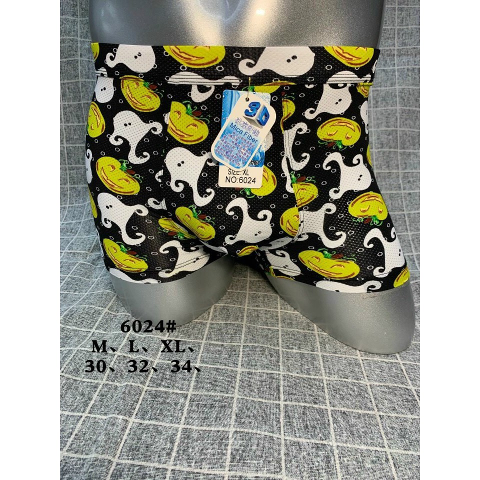 [ Free Ship ] Quần lót nam quần sịp đùi boxer hoạt hình thun lạnh cạp to