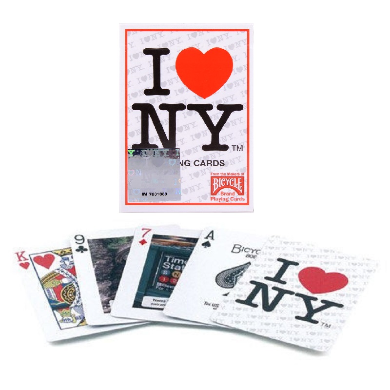 Bộ Bài Bicycle I Love NY Playing Cards, Các Thắng Cảnh Của Thành Phố New York, Trò Chơi Thẻ Ma Thuật, Đạo Cụ Ảo Thuật Cho Nhà Ảo Thuật