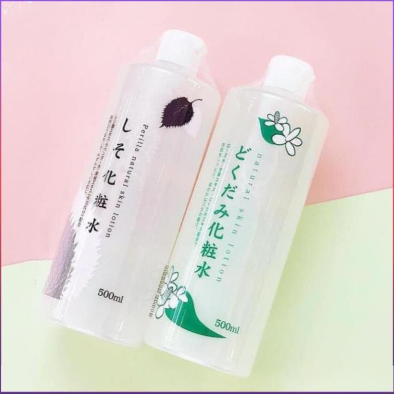 Nước hoa hồng diếp cá tía tô giảm mụn Dokudami 500ml Nhật Bản toner diếp cá | BigBuy360 - bigbuy360.vn