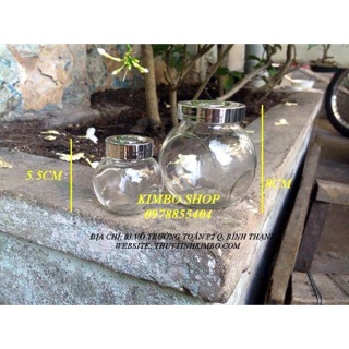 Hũ thuỷ tinh nghiêng 2 đáy 50ml 180ml 380ml