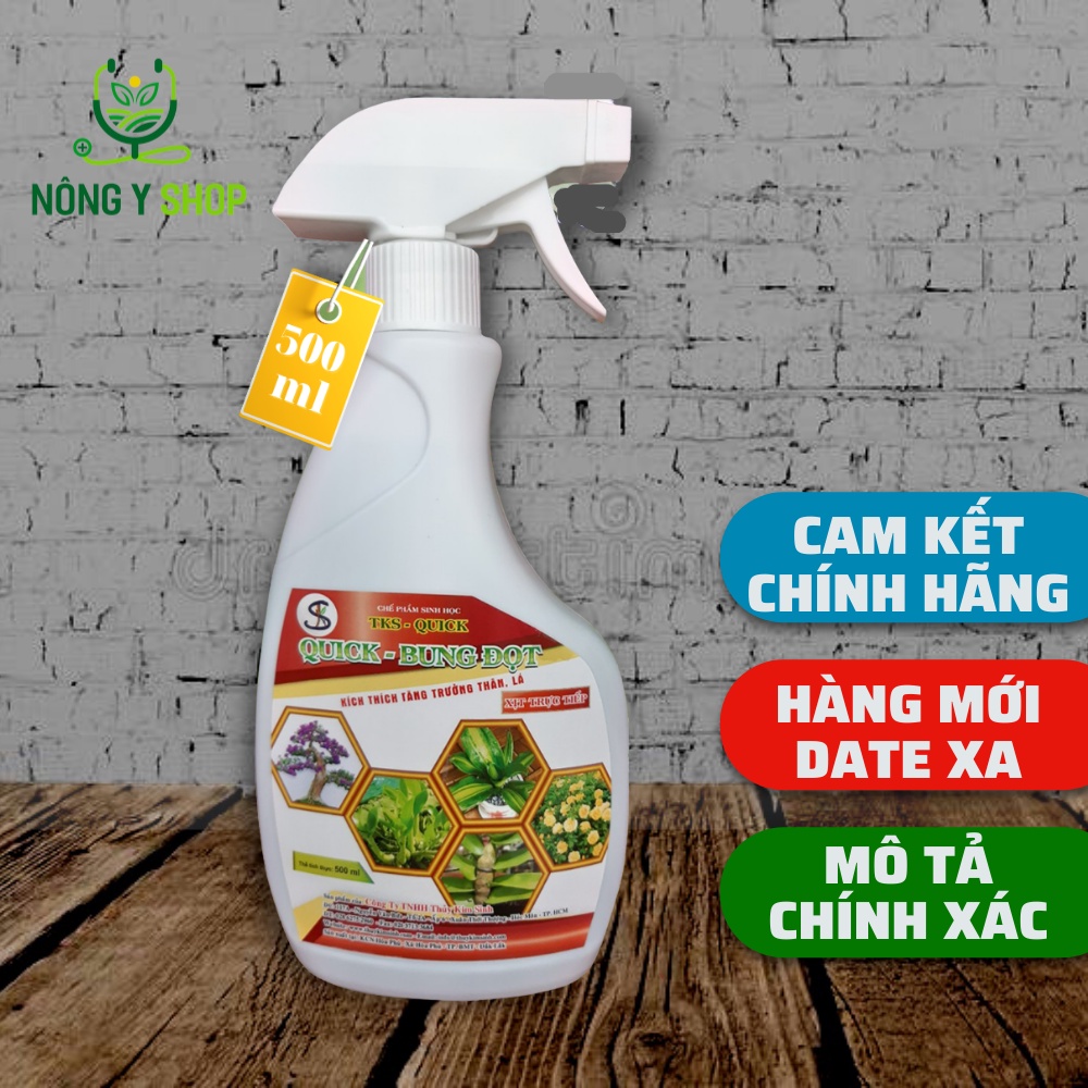 Chế phẩm pha sẵn quick bung đọt, phân bón lá dưỡng chồi trên cây cảnh - 500ml - Thủy kim sinh