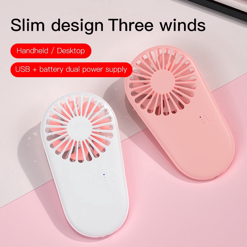 SHIP NHANH F9 Quạt cầm tay có thể sạc lại di động USB Mini  để bàn Quạt mùa hè màu Macaron có giá đỡ có thể tháo rời