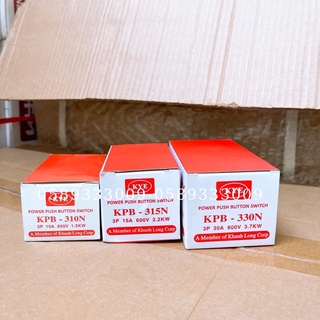 Công tắc nút nhấn nguồn 3 pha - công tắc on off- hộp nút nguồn on off 3 pha -30a /15a /10a -3.7kw/2.2kw - hàng tốt