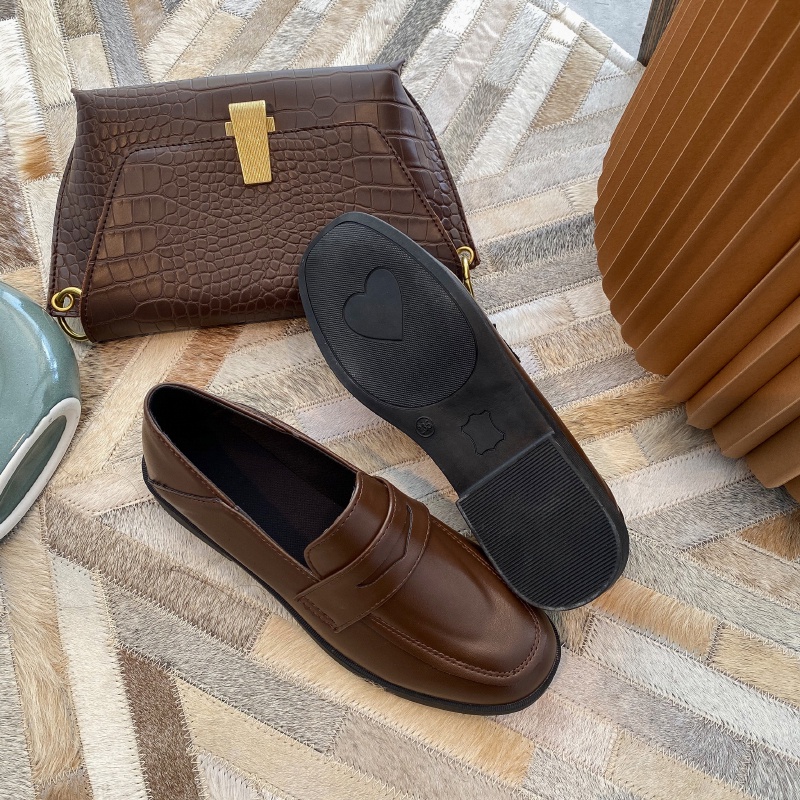 Giày Da Đế Dày Phong Cách retro Nhật Bản
