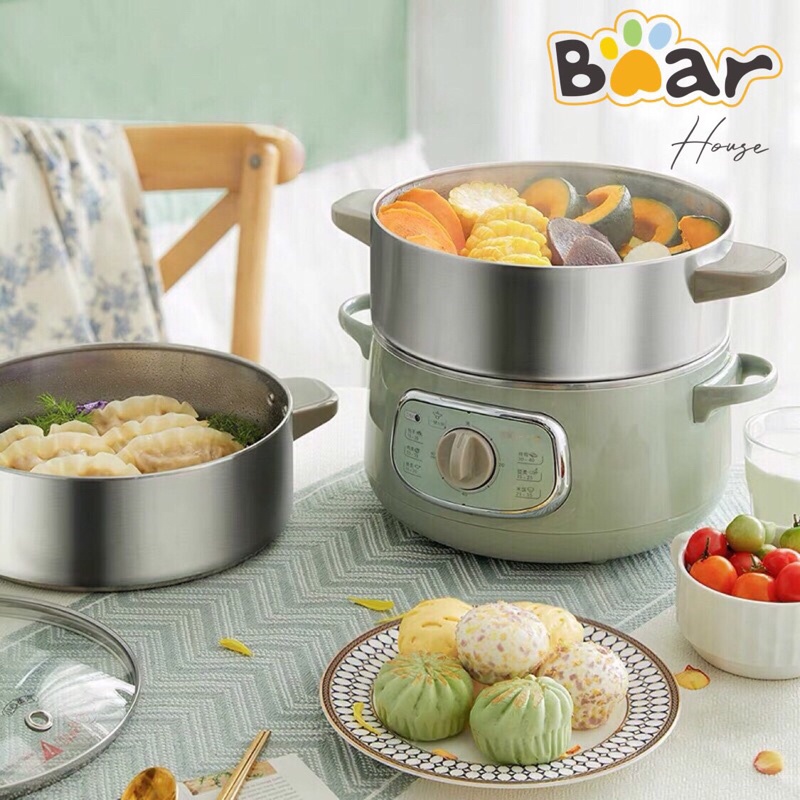 NỒI HẤP ĐA NĂNG BEAR 10L INOX D80G5