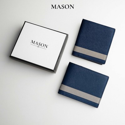Ví nam cao cấp Comos da Saffiano Nhập khẩu dáng đứng dáng ngang thương hiệu MASON - M70