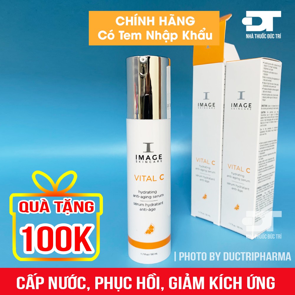 Serum Cấp nước, giảm kích ứng, phục hồi da -  Image Vital C Hydrating Anti Aging Serum 50ml