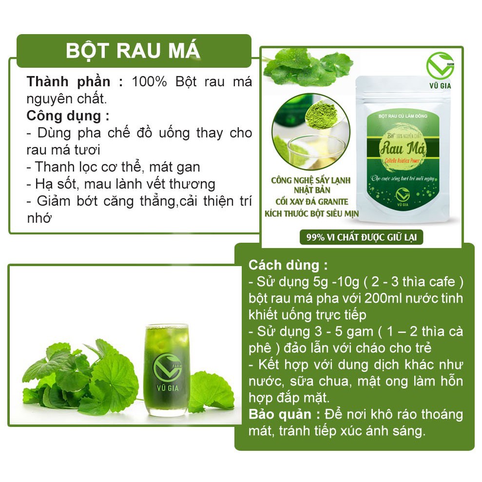 Combo Mật Ong Hoa Cà Phê 420g + Bột Rau Má Sấy Lạnh 50g - Nguyên Chất Vũ Gia