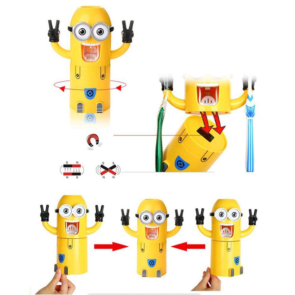 Dụng Cụ Nặn Kem Đánh Răng Tự Động Hình Hoạt Hình Đáng Yêu Dành Cho Trẻ Em