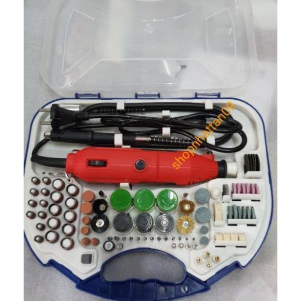 Bộ Máy Khoan Mài cắt Khắc mini Đa Năng 100 chi tiết MÀU ngẫu nhiên