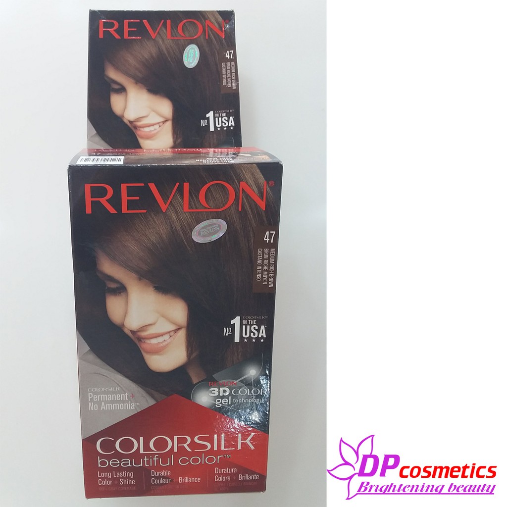 Thuốc nhuộm tóc Revlon Colorsilk màu 47 nâu chocolate vừa