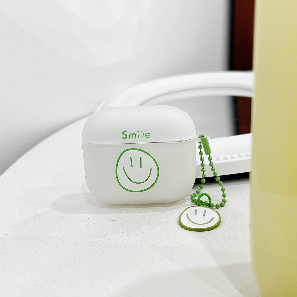 Vỏ Bảo Vệ Hộp Sạc Tai Nghe Airpods 3 Pro 2/ 3 Họa Tiết Hoạt Hình Mặt Cười Dễ Thương Chất Lượng Cao Ốp