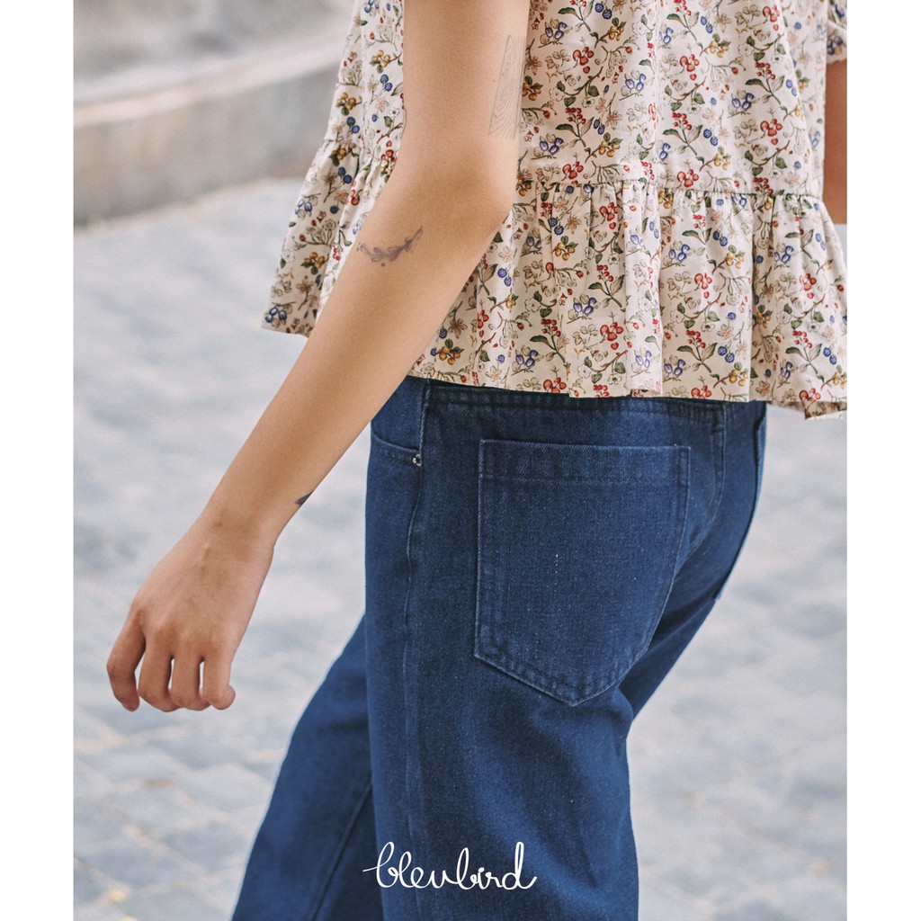 BLEUBIRD Rewind Jeans quần bò gập gấu