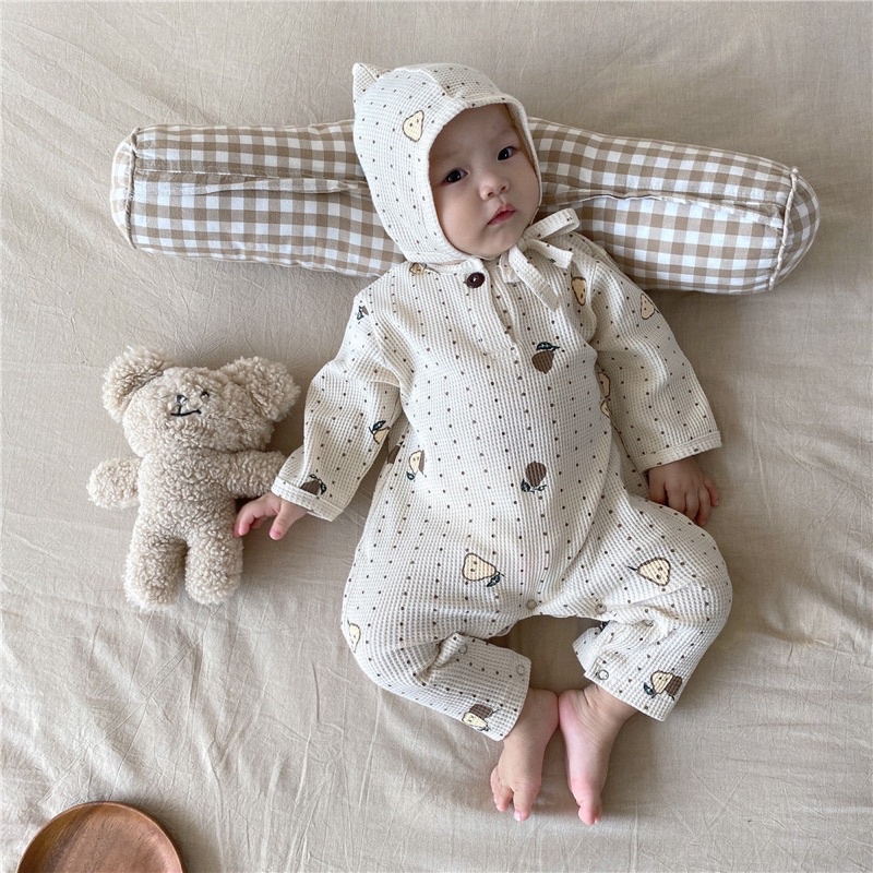 (NHIỀU MẪU) Set body cao cấp len Hàn Quốc chất cực đẹp tặng kèm mũ cho bé 4-15kg