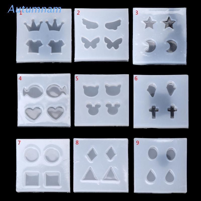 Khuôn silicon làm trang sức thủ công đa năng tiện dụng hình bầu dục hình vuông