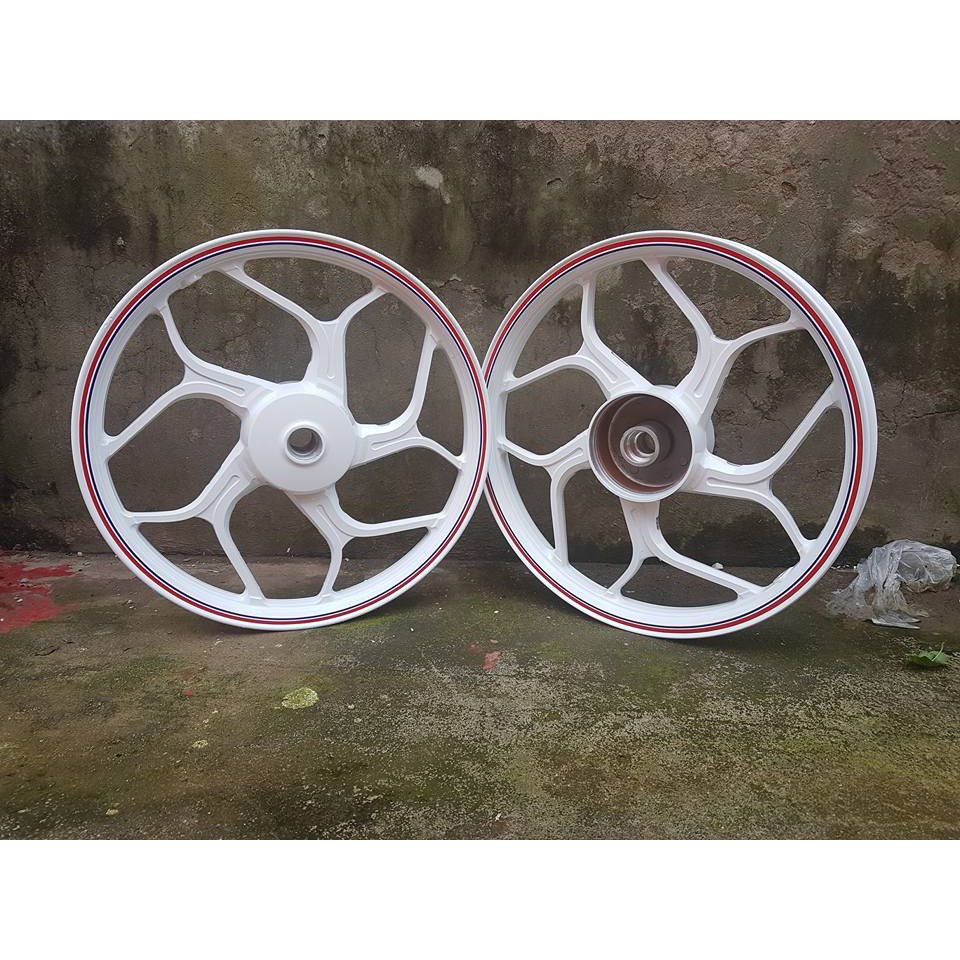 Vành đúc xe máy asio trắng sứ