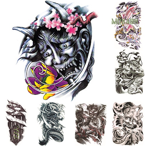 Hình Xăm Dán Tạm Thời Hình Đầu Lâu Quyến Rũ Chống Nước Có Thể Tháo Gỡ