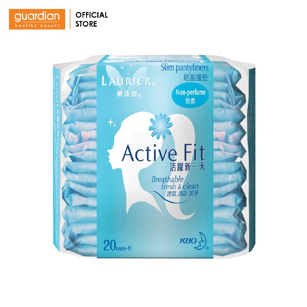 Băng vệ sinh hàng ngày Laurier Active Fit không hương (20 miếng)