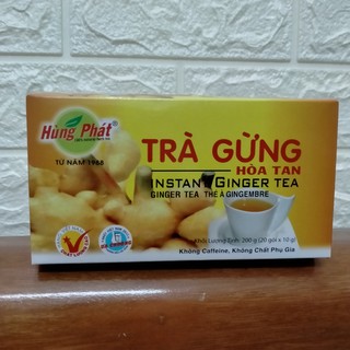 Trà gừng hùng phát ( 20 túi x 10g , LOẠI TO )