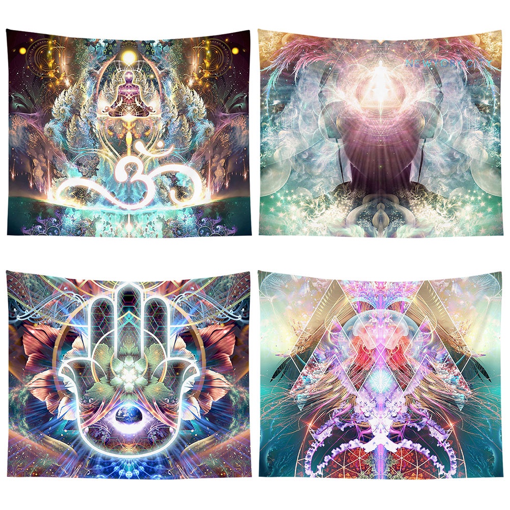 Thảm Treo Tường Trang Trí In Hình Động Vật Phong Cách Gothic