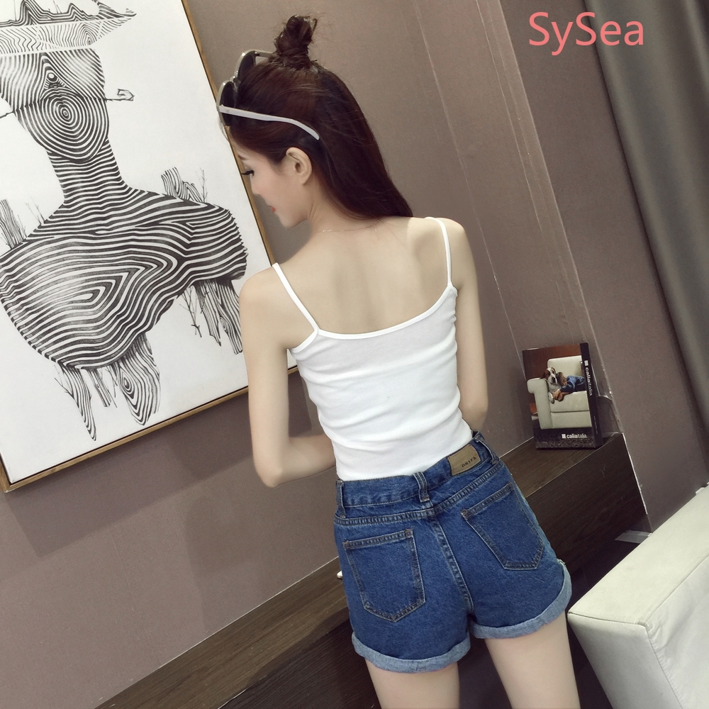 Áo Tank Top Màu Đen Thời Trang Mùa Hè Cho Phái Nữ