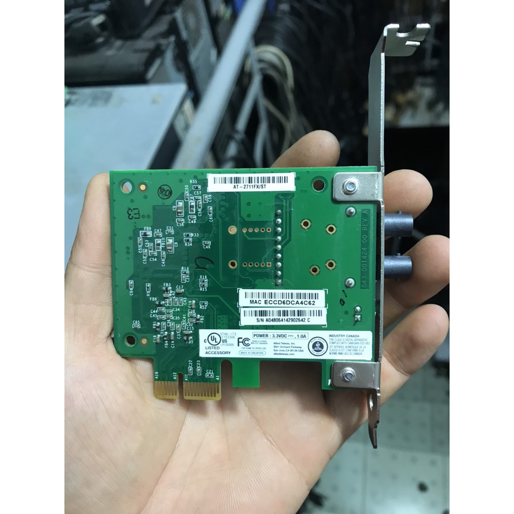 card mạng tốc độ cao AT-2711FX/ST PCI Express x1 PCIE Network Interface Card Allied Fiber AT 2711FX ST,cpu g620