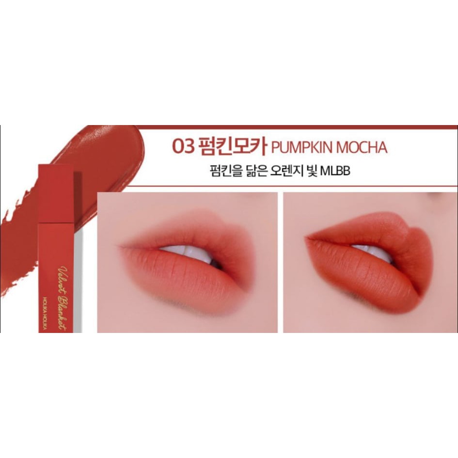 Son kem HOlika Blanket tint các màu nhập khẩu chính hãng, Azooo phân phối