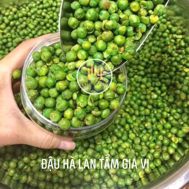 Đậu Hà Lan tỏi ớt giòn 500g 🍟FREESHIP🍟 đậu rang tỏi ớt hà lan loại 1  LHYFOOD Ăn Vặt Hà Nội