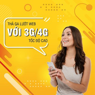 Sim 4G mobi max băng thông gói cước G3