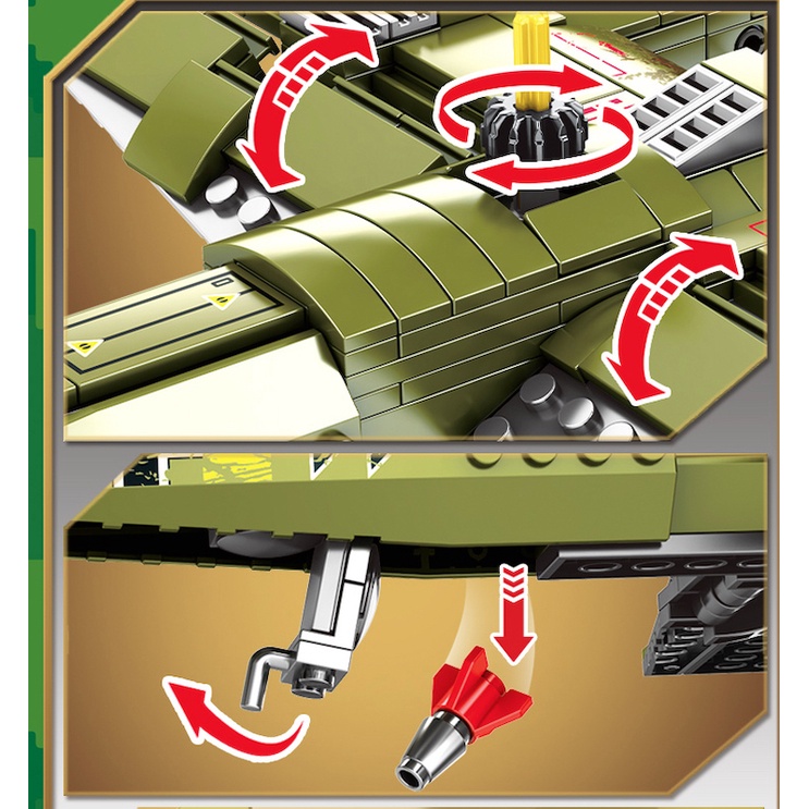 Bộ 559 Mô Hình Máy Bay Chiến Đấu Junker JU-88 Mới