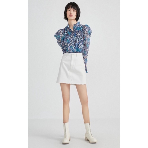 Áo sơ mi hoa xanh Only