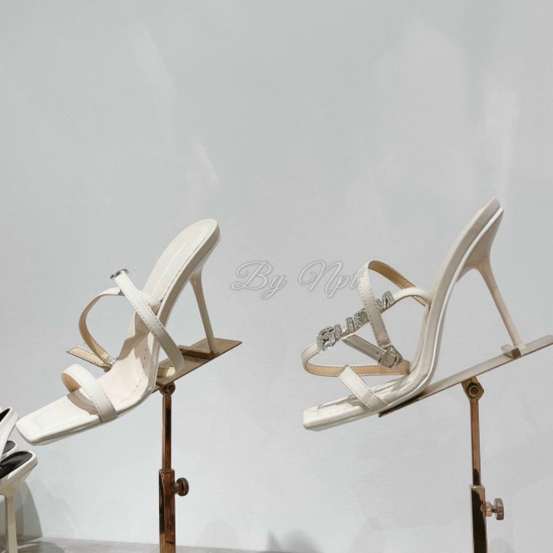 H Sandal 9p Đá Alex Wang Lụa Mềm Êm Quai Mảnh Fullbox Bill Túi Cao Cấp