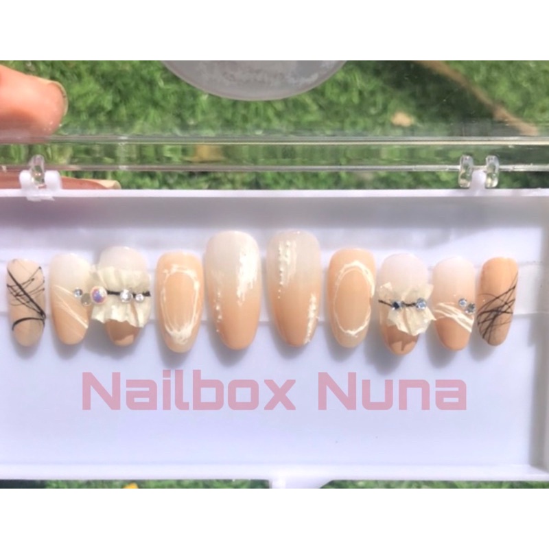 Nailbox Nuna - móng úp thiết kế - nail box nơ sẵn - inbox đổi màu đổi shape