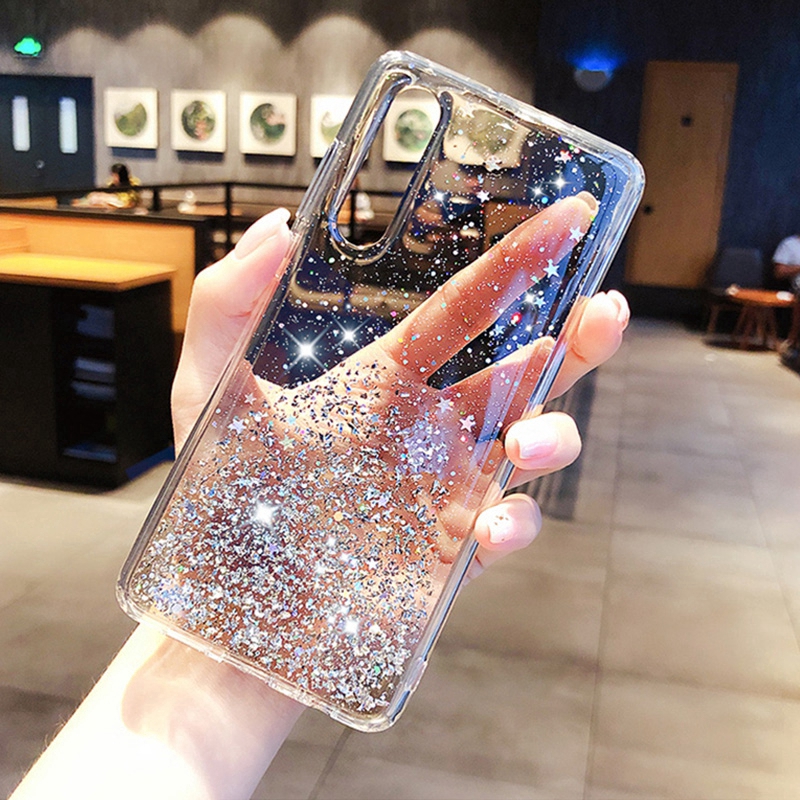 Ốp điện thoại mềm kim tuyến lấp lánh cho Huawei P20 Pro P30 P20 Lite P10 P9 Plus Nova 3e 3i