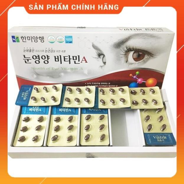 Viên Bổ Mắt Hàn Quốc Health of eye Bổ Sung Vitamin A, Hộp 120 Viên