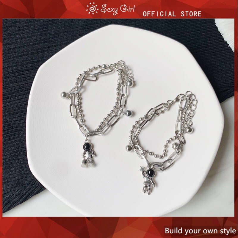 Vòng Tay Hình Phi Hành Gia Ngôi Sao Thời Trang Cá Tính Cho Nữ Sinh