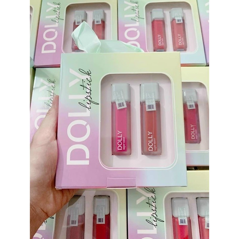 Son kem lì Màu "HỒNG DOLY" DOLLY SUPER MATTE chính hãng không chì, MUA 1 TẶNG 1