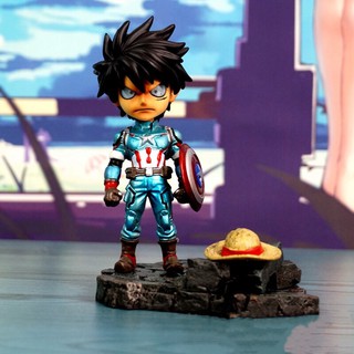 Mô hình chibi nhân vật One Piece cosplay Marvel