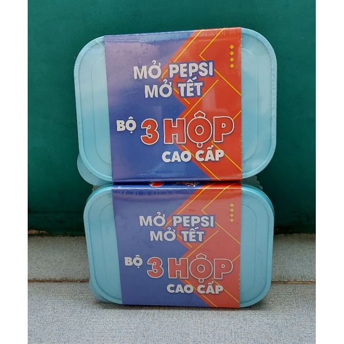 Bộ 3 hộp nhựa (quà tặng Pepsi)