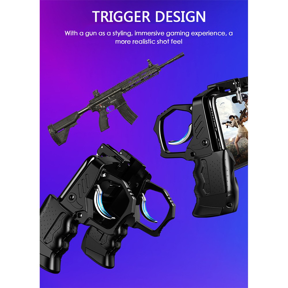 new pattern K21 Button Triggers Equipment For PUBG Mobile Joystick Gamepad Controller For IPhone Huawei Xiaomi Cell Phone Gaming