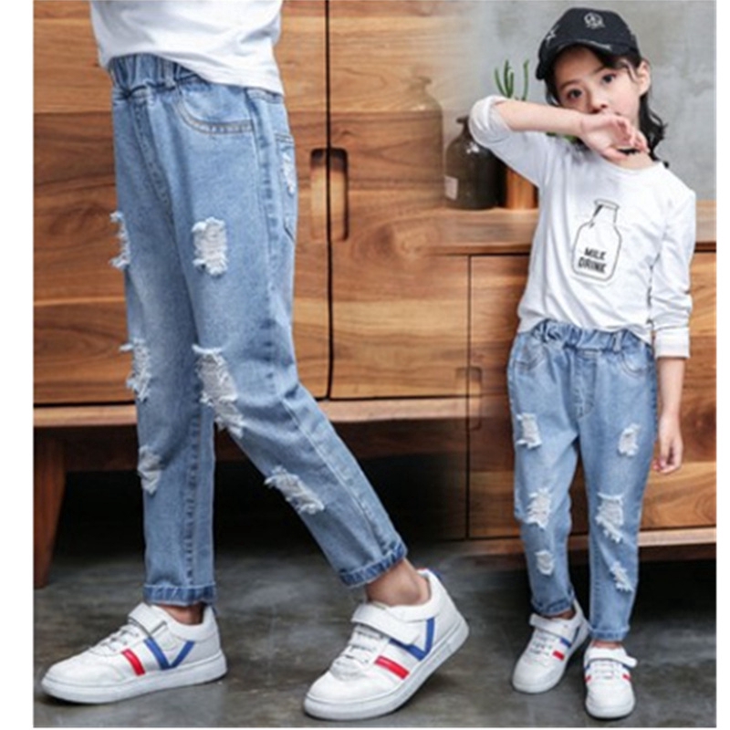 Quần Jeans Kiểu Dễ Thương Dành Cho Bé Gái