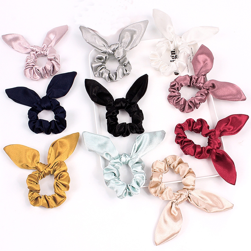 Dây Buộc Tóc Thắt Nơ Tai Thỏ Xinh Xắn Dành Cho Nữ  (Hair Scrunchies)