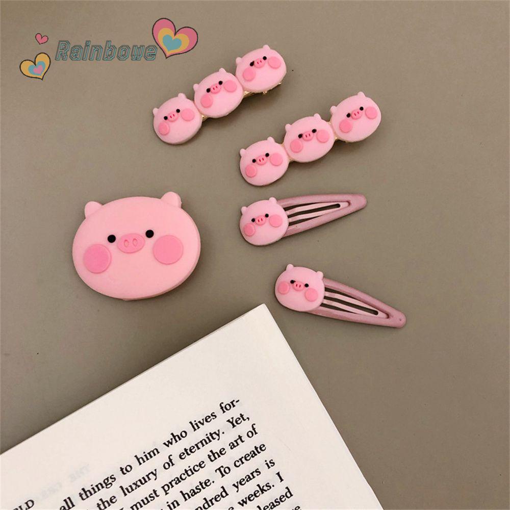 Kẹp Tóc Cầu Vồng Mới Năm 2021 Màu Hồng Dễ Thương