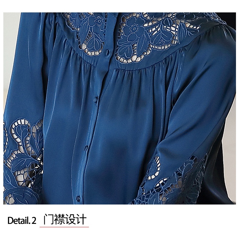 Áo Sơ Mi Dài Tay Thêu Họa Tiết Thời Trang Cho Nữ