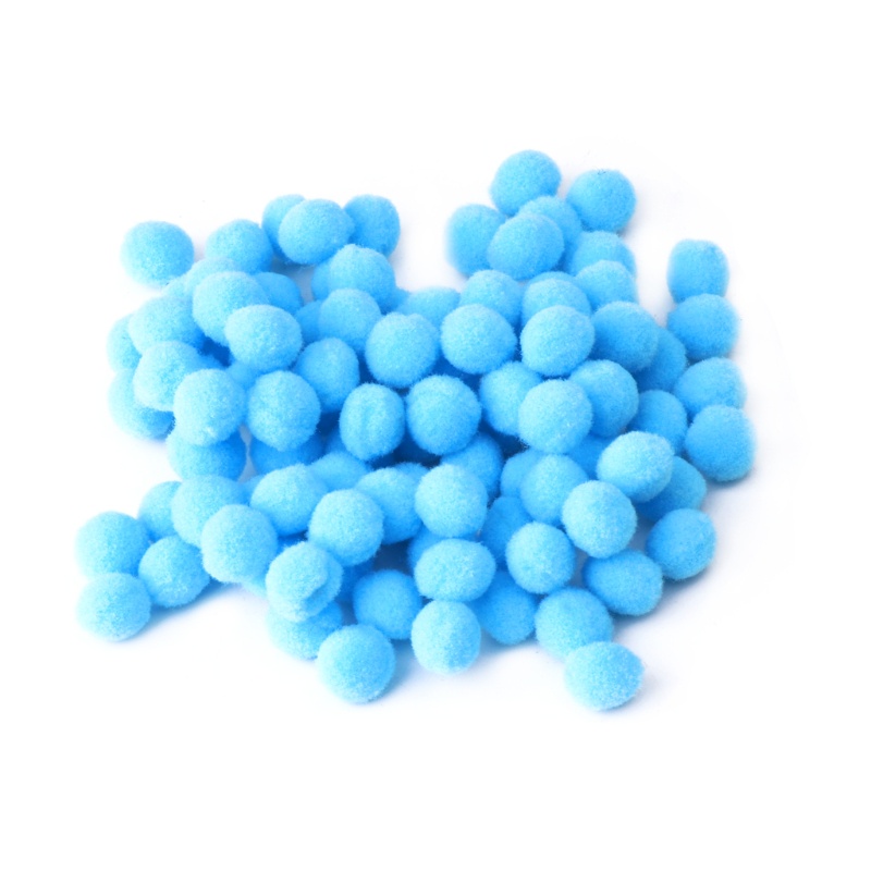 Set 100 Quả Cầu pom pom Dùng Để Làm Đồ Trang Trí Thủ Công Đa Năng Tiện Dụng Mới