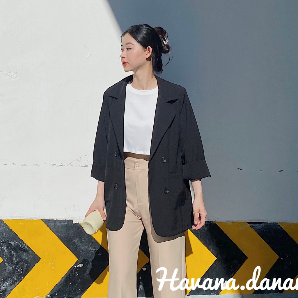 Áo blazer nữ, áo blazer dài tay một lớp , chất cát hàn dày dặn mềm mại thoáng khí [ẢNH THẬT SHOP CHỤP]