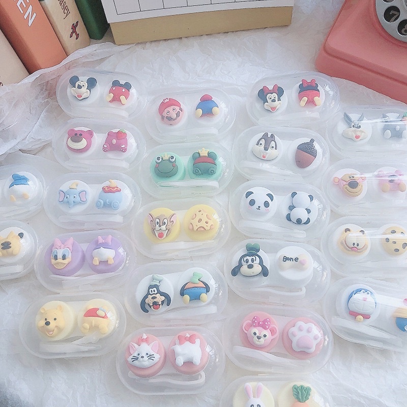 Khay Mini 3D Hoạt Hình Mẫu Mới - Case Đựng Lens