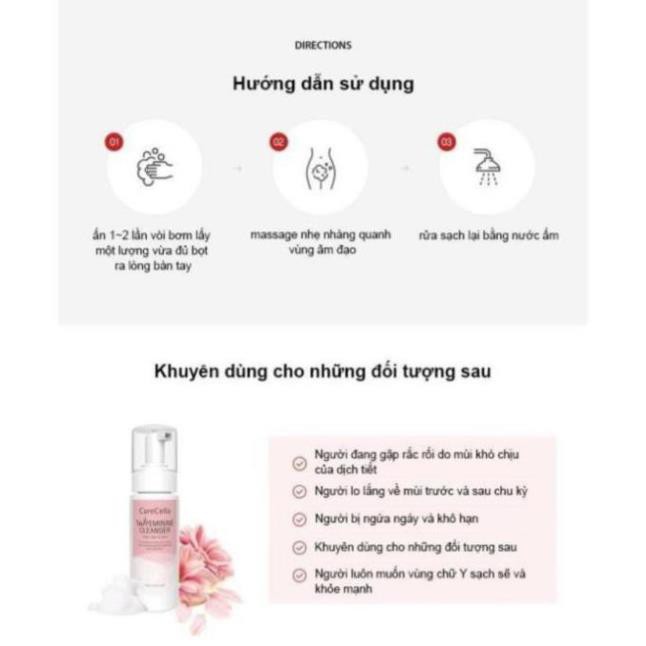 Dung dịch vệ sinh phụ nữ dạng bọt / CareCella W Feminine Cleanser