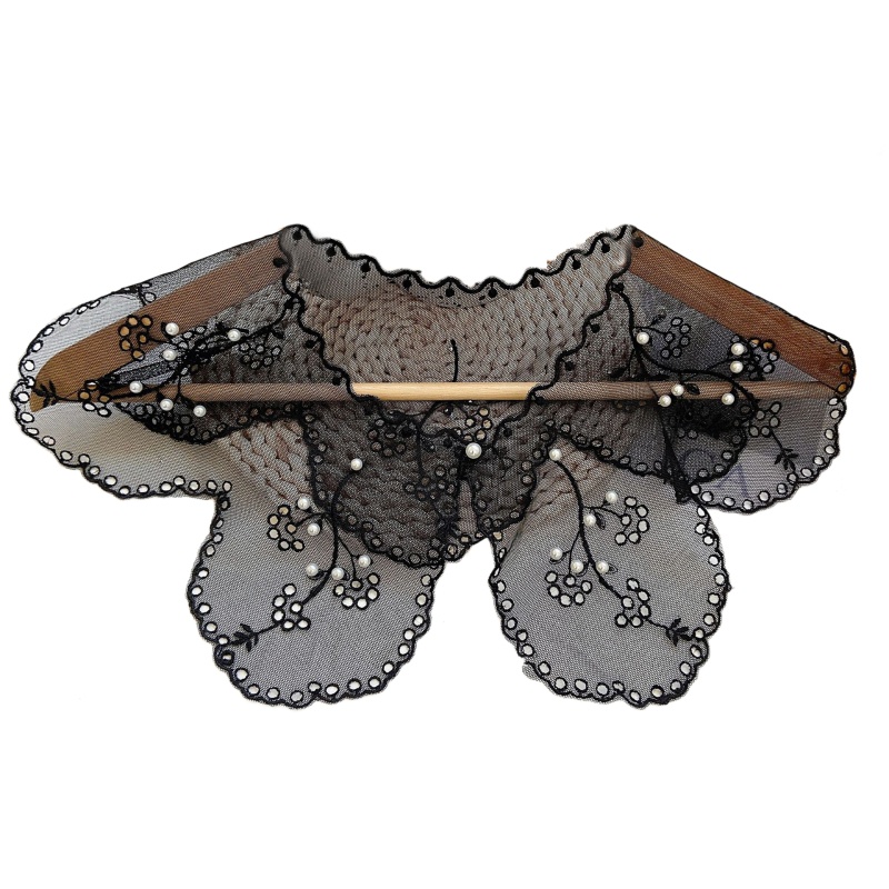 Vòng Cổ Thêu Đính Ngọc Trai Giả Phong Cách Hanfu Cổ Điển